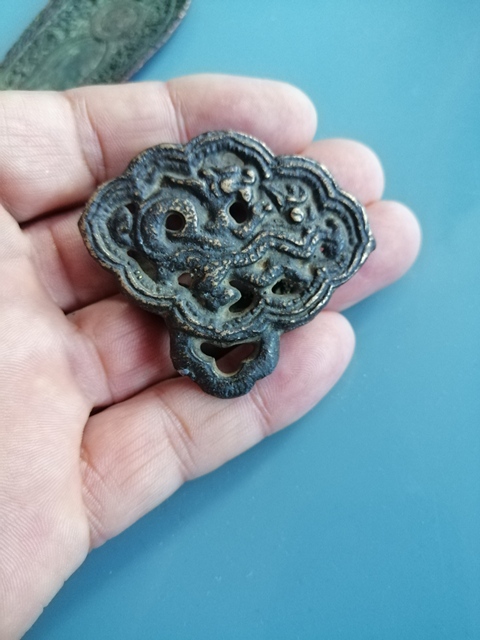 古玩雜項清早期銅帶飾拍賣,當前價格1866元