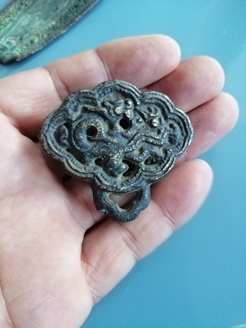 古玩雜項清早期銅帶飾拍賣,當前價格1866元