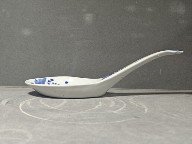 古玩陶瓷青花山水紋勺拍賣，當前價格600元