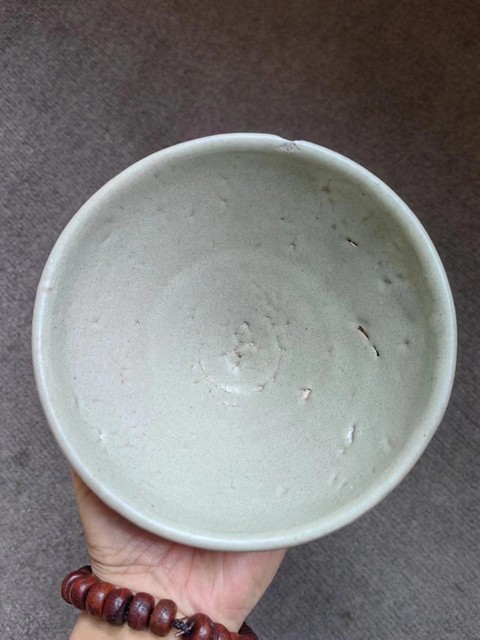 古玩陶瓷元代鈞窯青釉大碗拍賣,當前價格2980元