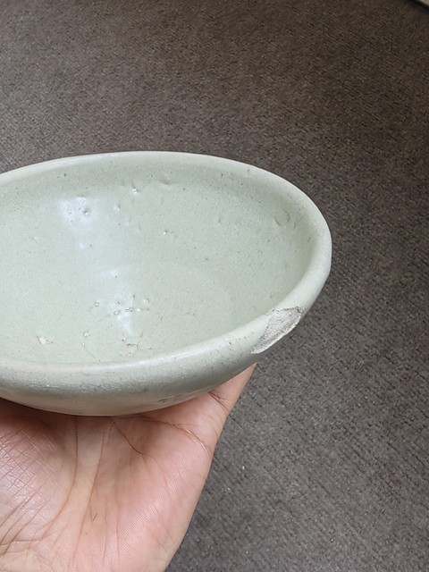 古玩陶瓷元代鈞窯青釉大碗拍賣,當前價格2980元
