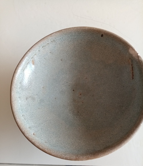 古玩陶瓷五大名窯之一元代鈞窯天藍釉賞碗拍賣,當前價格3980元