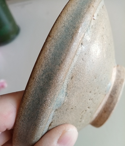 古玩陶瓷五大名窯之一元代鈞窯天藍釉賞碗拍賣,當前價格3980元