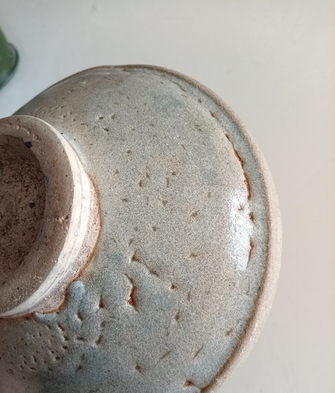 古玩陶瓷五大名窯之一元代鈞窯天藍釉賞碗拍賣,當前價格3980元