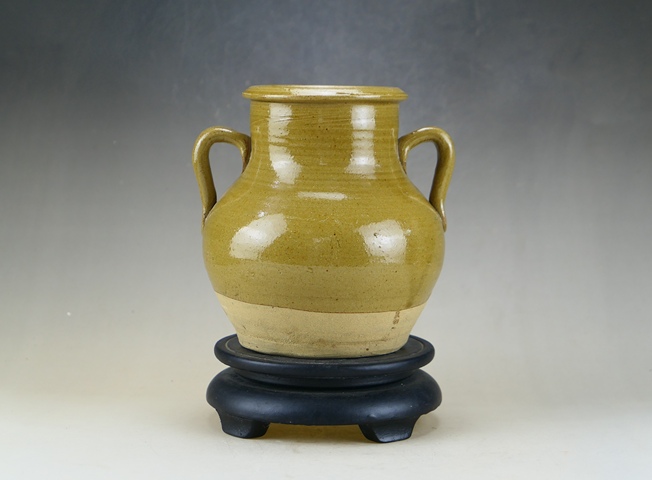 古玩陶瓷清代.茶葉末釉雙系瓶拍賣，當(dāng)前價(jià)格220元