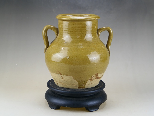 古玩陶瓷清代.茶葉末釉雙系瓶拍賣，當(dāng)前價(jià)格220元