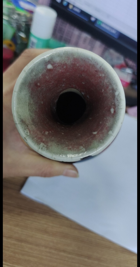 古玩陶瓷清中三陽開泰天球瓶拍賣，當前價格9800元