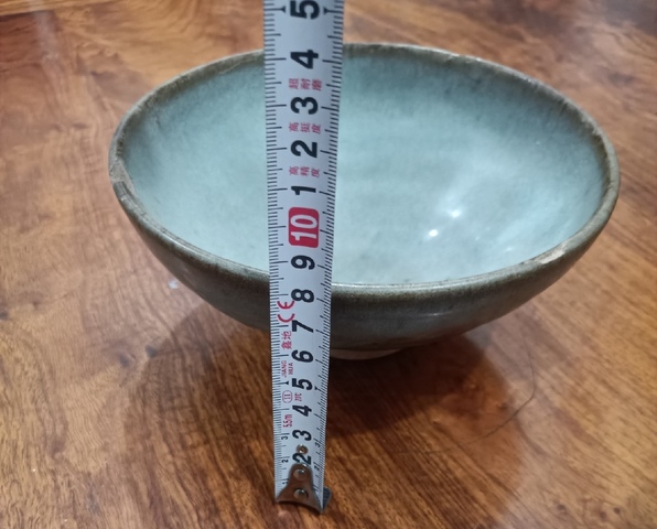 古玩陶瓷實物保真精品元代鈞窯天藍釉大碗拍賣,當前價格3980元