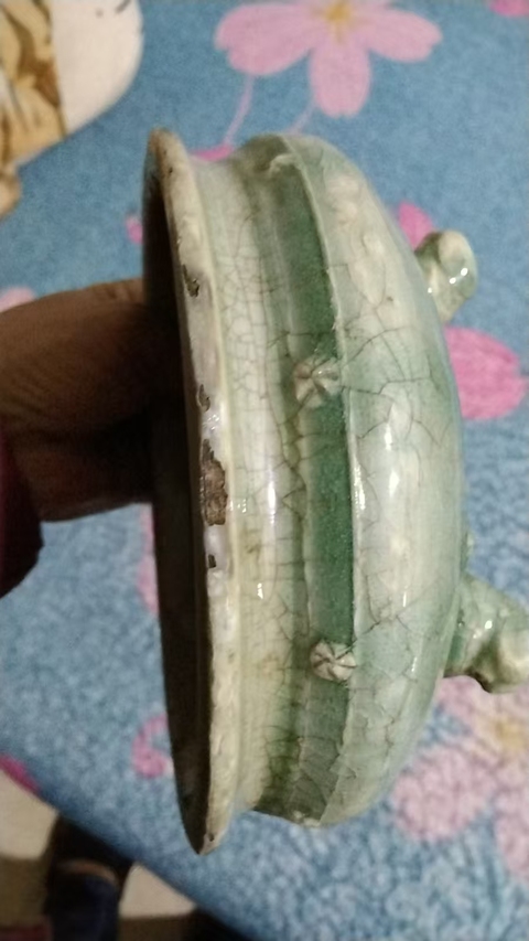 古玩陶瓷明代龍泉窯爐拍賣，當前價格3900元