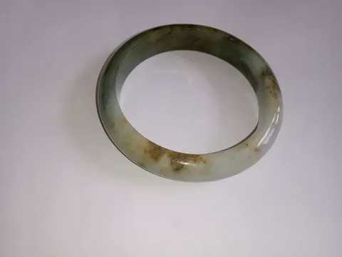 古玩玉器80年代天然翡翠手鐲拍賣，當前價格380元