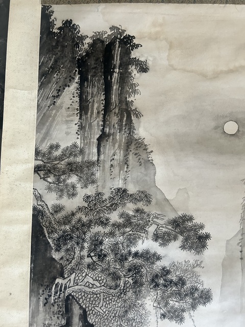古玩字畫(huà)偉敏款寫(xiě)意水墨山水拍賣,當(dāng)前價(jià)格455元