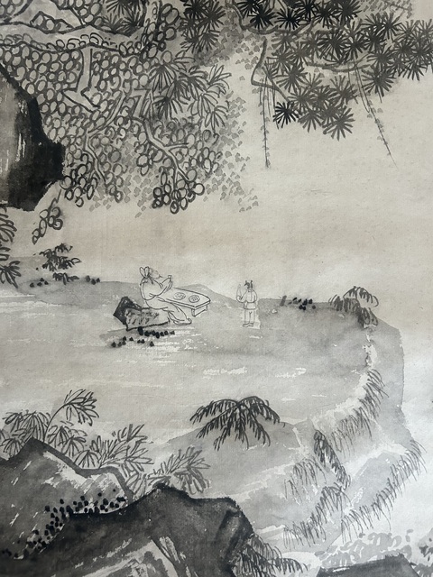 古玩字畫(huà)偉敏款寫(xiě)意水墨山水拍賣,當(dāng)前價(jià)格455元