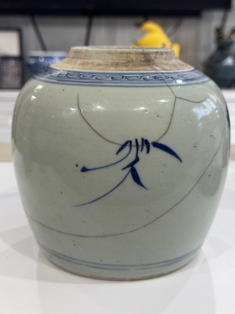 古玩陶瓷乾嘉青花嬰戲圖罐拍賣,當(dāng)前價(jià)格788元