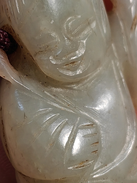 古玩玉器和田玉雕童子真品鑒賞圖