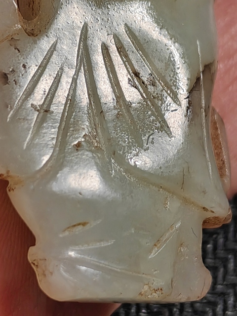 古玩玉器和田玉雕童子真品鑒賞圖