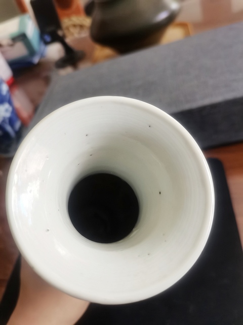 古玩陶瓷晚清冰梅紋觀音瓶一對拍賣,當前價格4200元