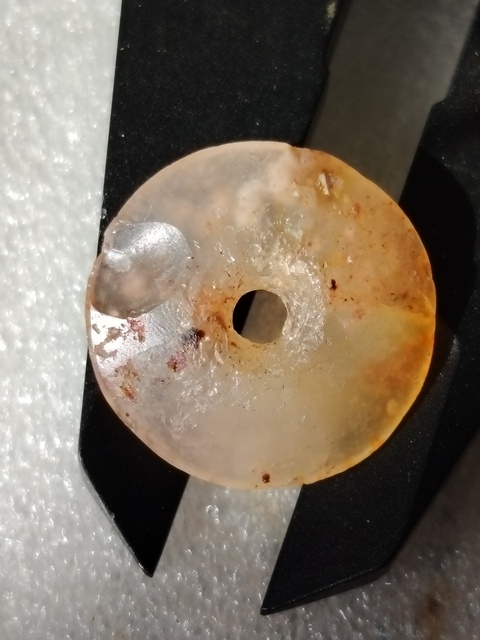 古玩玉器文化期高古瑪瑙水晶“磨盤(pán)珠”拍賣(mài),當(dāng)前價(jià)格999元