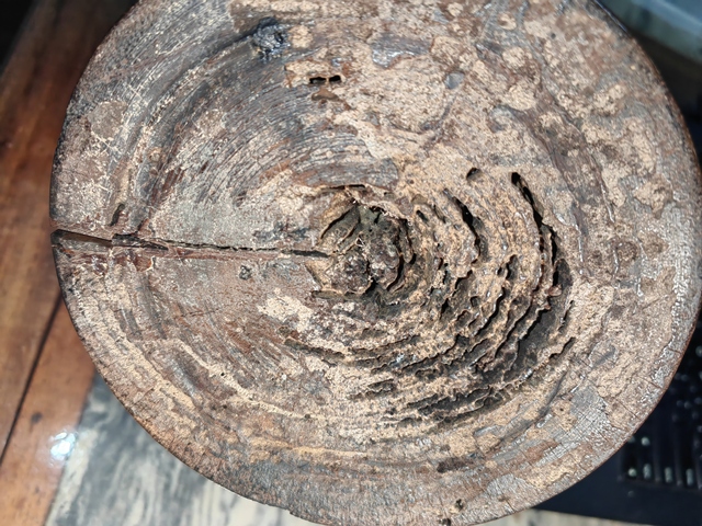 古玩雜項越南黃花梨筆筒(花插)真品鑒賞圖