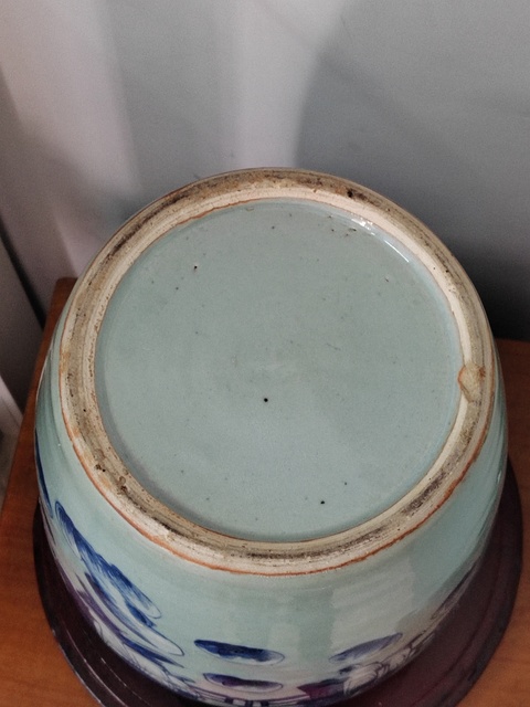 古玩陶瓷豆青釉高加白五子奪魁紋冬瓜罐拍賣,當(dāng)前價(jià)格2800元