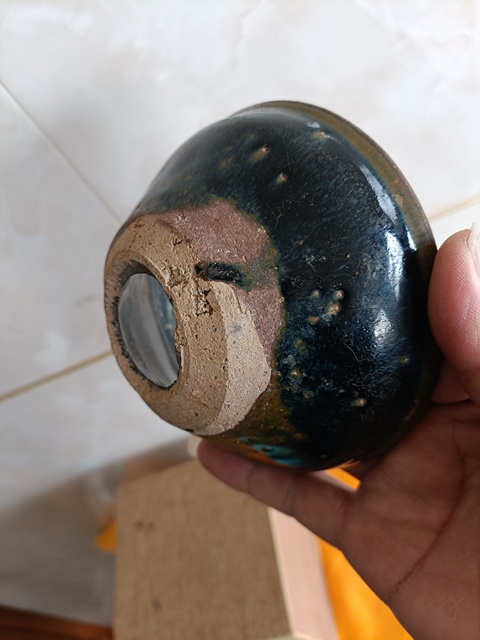 古玩陶瓷南宋建窯系福清窯兔毫盞茶漏拍賣，當前價格880元