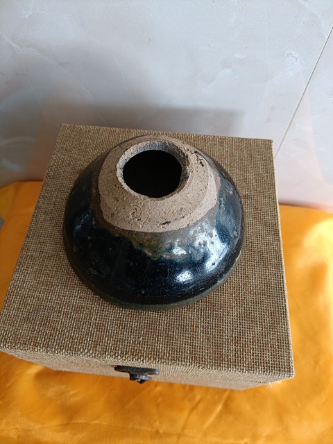 古玩陶瓷南宋建窯系福清窯兔毫盞茶漏拍賣，當前價格880元