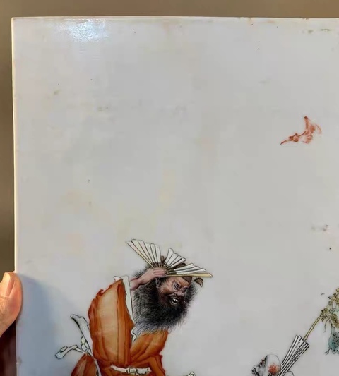 古玩陶瓷王琦大師粉彩人物瓷板拍賣，當前價格1385000元