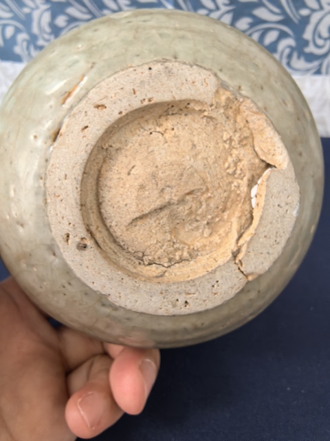 古玩陶瓷明早期龍泉青瓷碗拍賣，當前價格598元