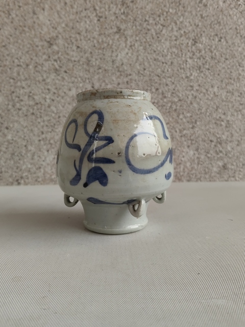 古玩陶瓷青花福字紋茶壺拍賣,當前價格580元