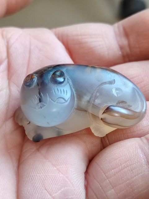 古玩玉器瑪瑙獾把件拍賣，當前價格458元
