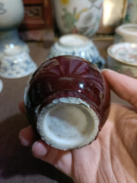 古玩陶瓷郎紅釉天球瓶拍賣,當前價格1888元
