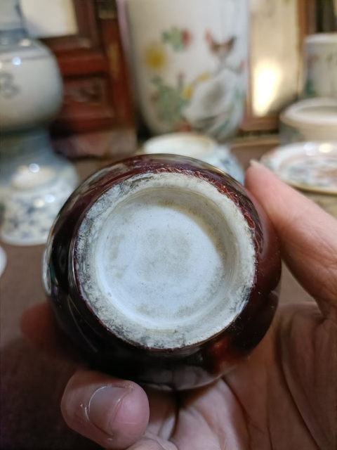 古玩陶瓷郎紅釉天球瓶拍賣,當前價格1888元