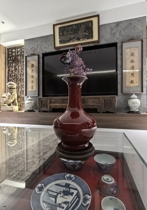 古玩陶瓷乾隆鈞紅窯變釉撇口長頸賞瓶拍賣,當前價格13888元