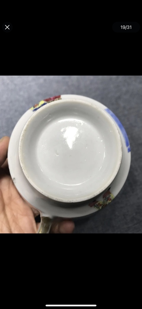 古玩陶瓷粉彩無雙譜人物杯真品鑒賞圖