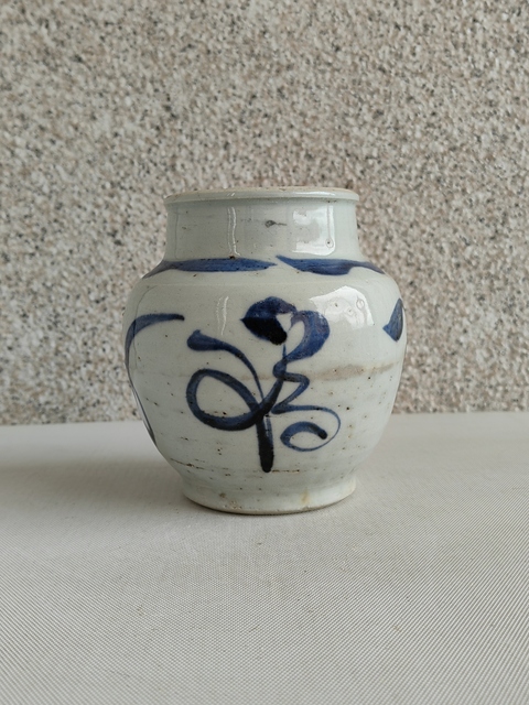 古玩陶瓷青花福字罐拍賣,當前價格580元