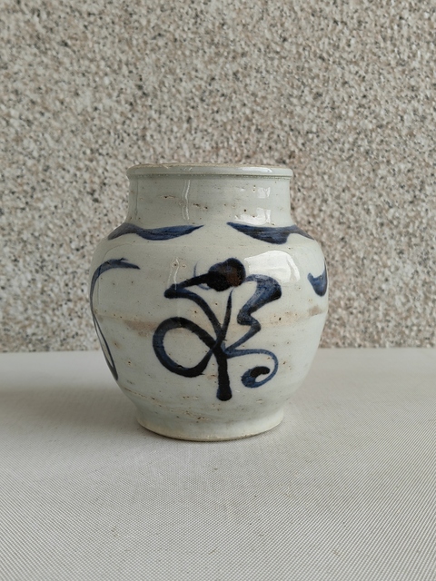 古玩陶瓷青花福字罐拍賣,當前價格580元