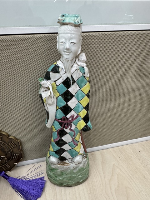 古玩陶瓷粉彩人物造像拍賣，當(dāng)前價格3500元