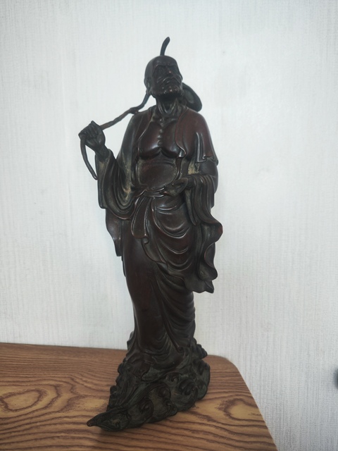 古玩銅器銅達摩渡江拍賣，當前價格3890元
