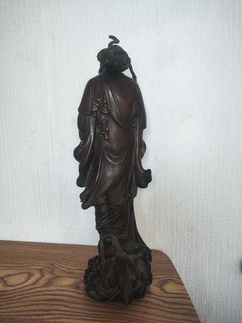 古玩銅器銅達摩渡江拍賣，當前價格3890元