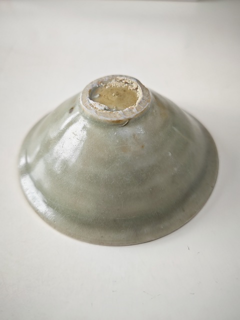 古玩陶瓷宋耀州窯青釉茶盞拍賣，當前價格7654元