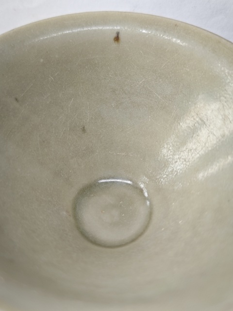 古玩陶瓷宋耀州窯青釉茶盞拍賣，當前價格7654元
