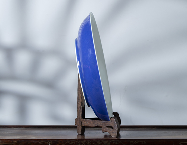 古玩陶瓷清早期 霽藍釉大盤拍賣，當前價格5000元