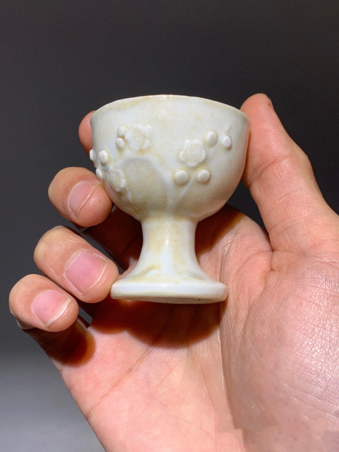 古玩陶瓷清代德化窯高足杯拍賣,當前價格450元
