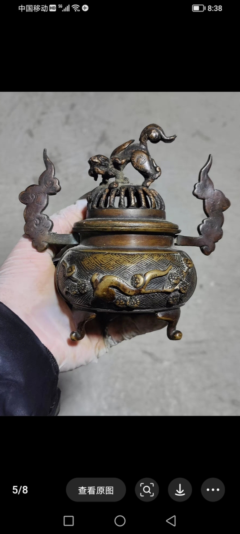 古玩銅器爐子拍賣,當前價格3828元