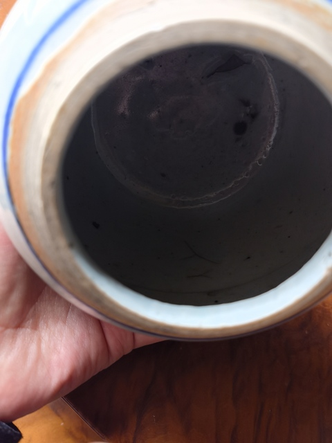 古玩陶瓷清中期人物紋青花罐拍賣,當前價格1199元