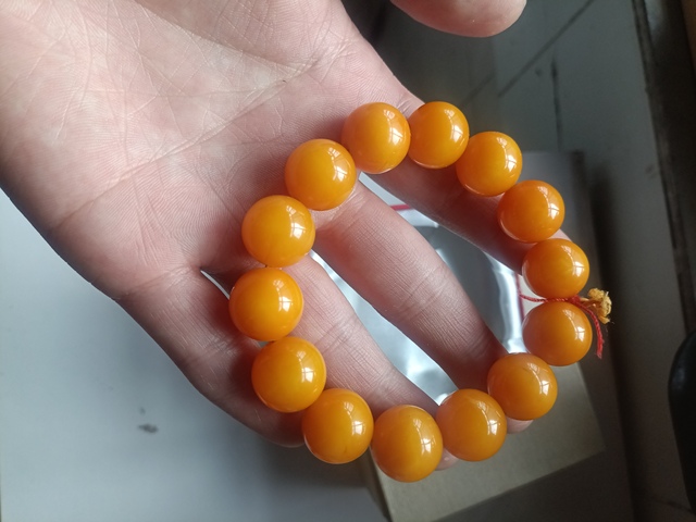 古玩玉器精品天然蜜蠟手串拍賣,當(dāng)前價(jià)格5500元