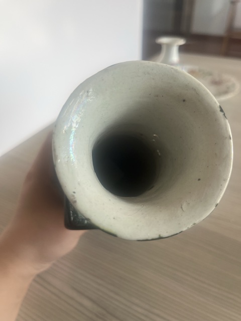 古玩陶瓷墨地粉彩堆塑八仙人物瓶拍賣，當(dāng)前價(jià)格1880元