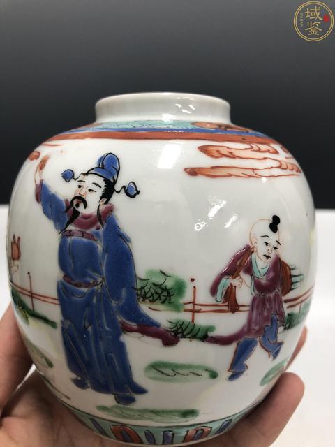 古玩陶瓷民國·粉彩太白醉酒紋罐拍賣,當前價格1188元