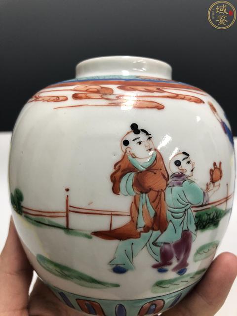 古玩陶瓷民國·粉彩太白醉酒紋罐拍賣,當前價格1188元