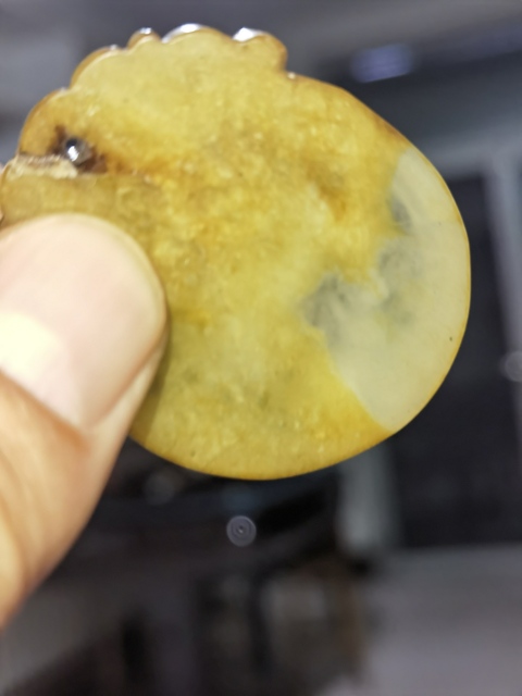 古玩玉器岫玉仿古“麒麟牌”拍賣，當前價格200元