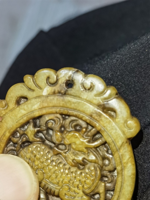 古玩玉器岫玉仿古“麒麟牌”拍賣，當前價格200元